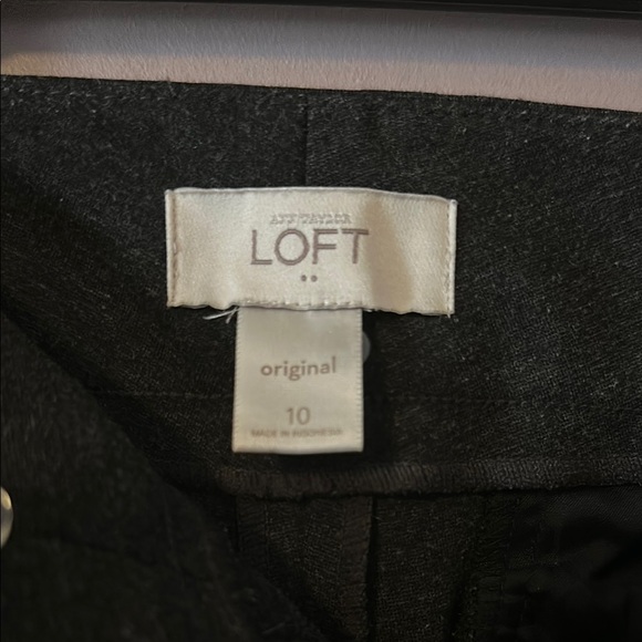 Ann Taylor LOFT Classic Dark Grey Trousers Pants - 10 - Picture 5 of 5